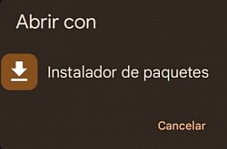 Seleccione la opción para poder descargar la aplicación.